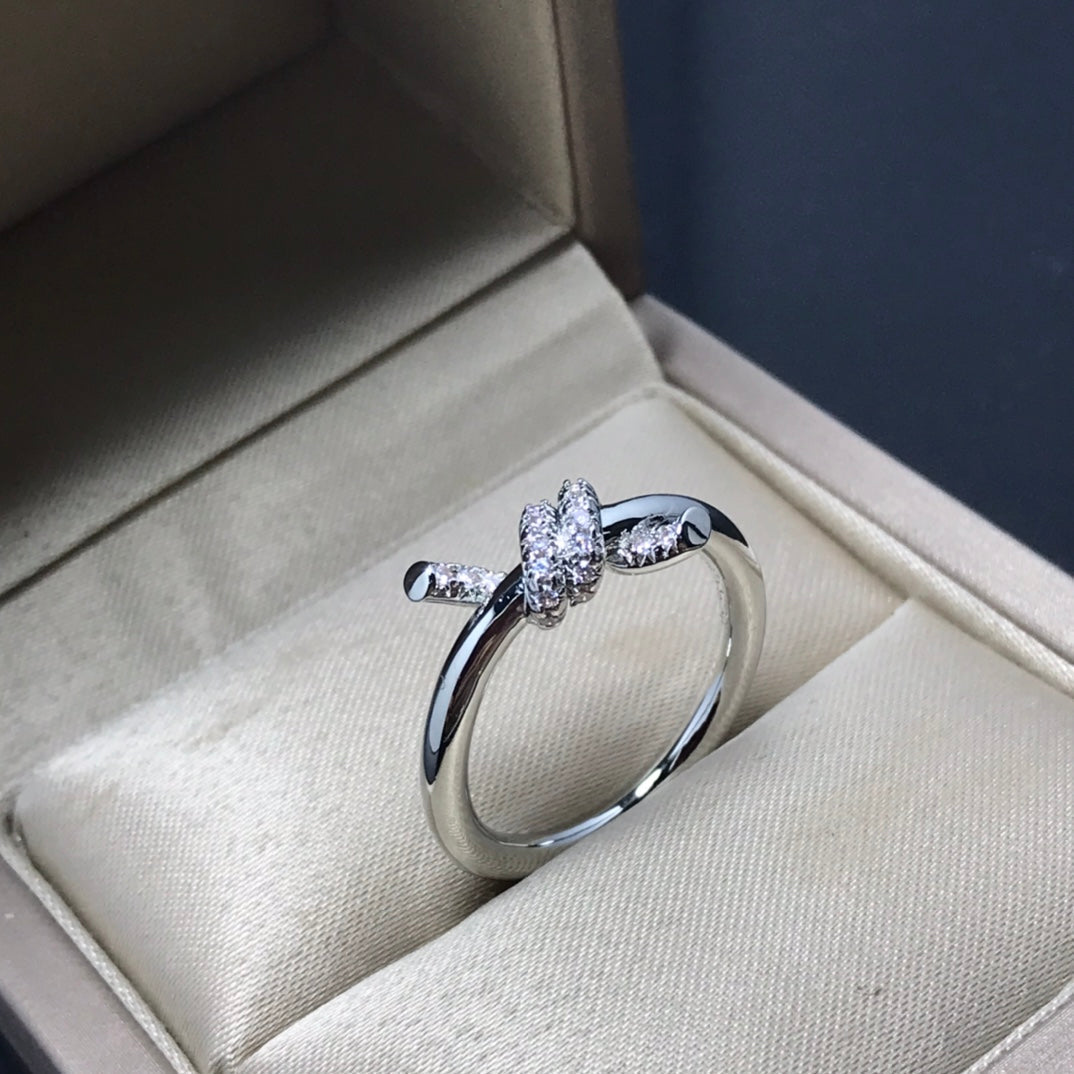 [Spark Jewels]KNOT RING 1.2MM DIAMOND
