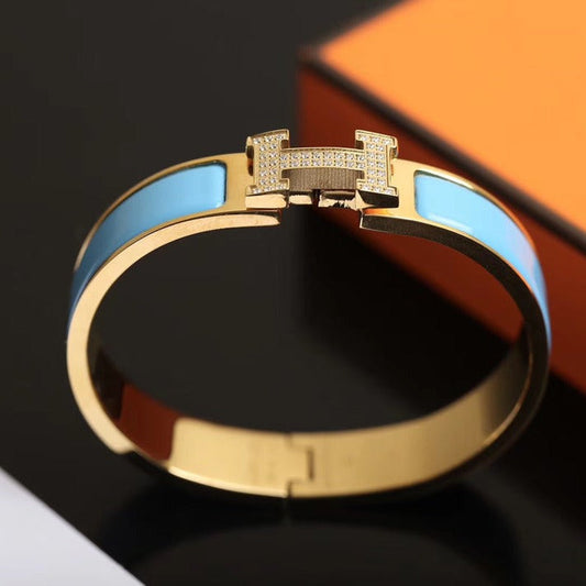[⭐Aura]H CLOUD BLUE BRACELET GOLD DIAMOND