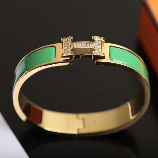 [⭐Aura]H BRACELET GOLD DIAMOND