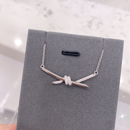 [Spark Jewels]KNOT NECKLACE DIAMONDS