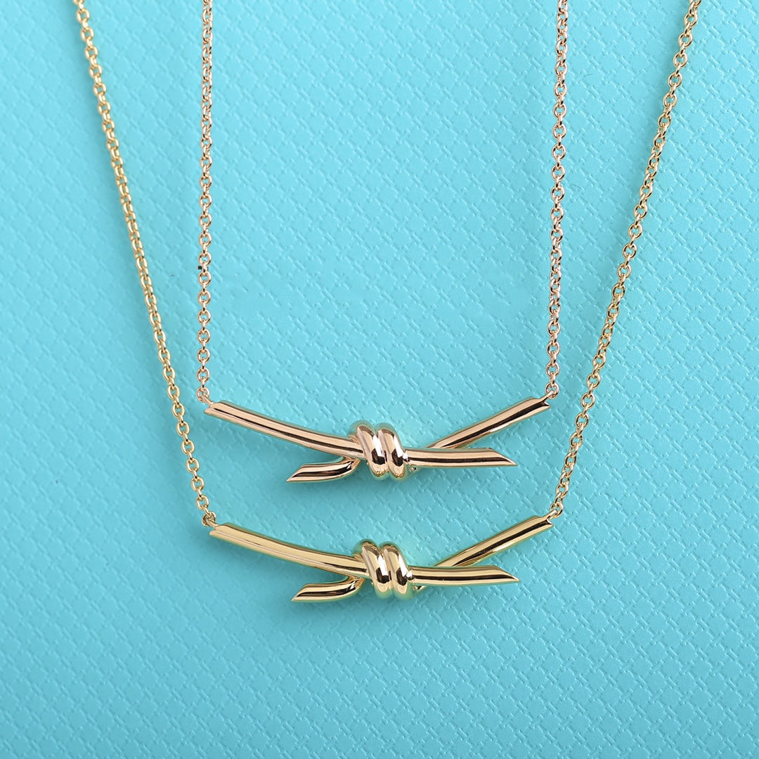 [Spark Jewels]KNOT NECKLACE GOLD