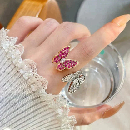 [⭐Spark]TWIN BUTTERFLY DIAMOND RING