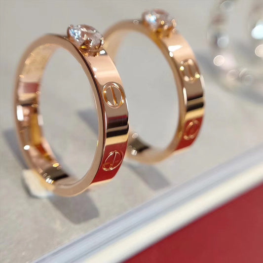 [⭐Aura]LOVE RING 3.6MM 1 BIG DIAMOND