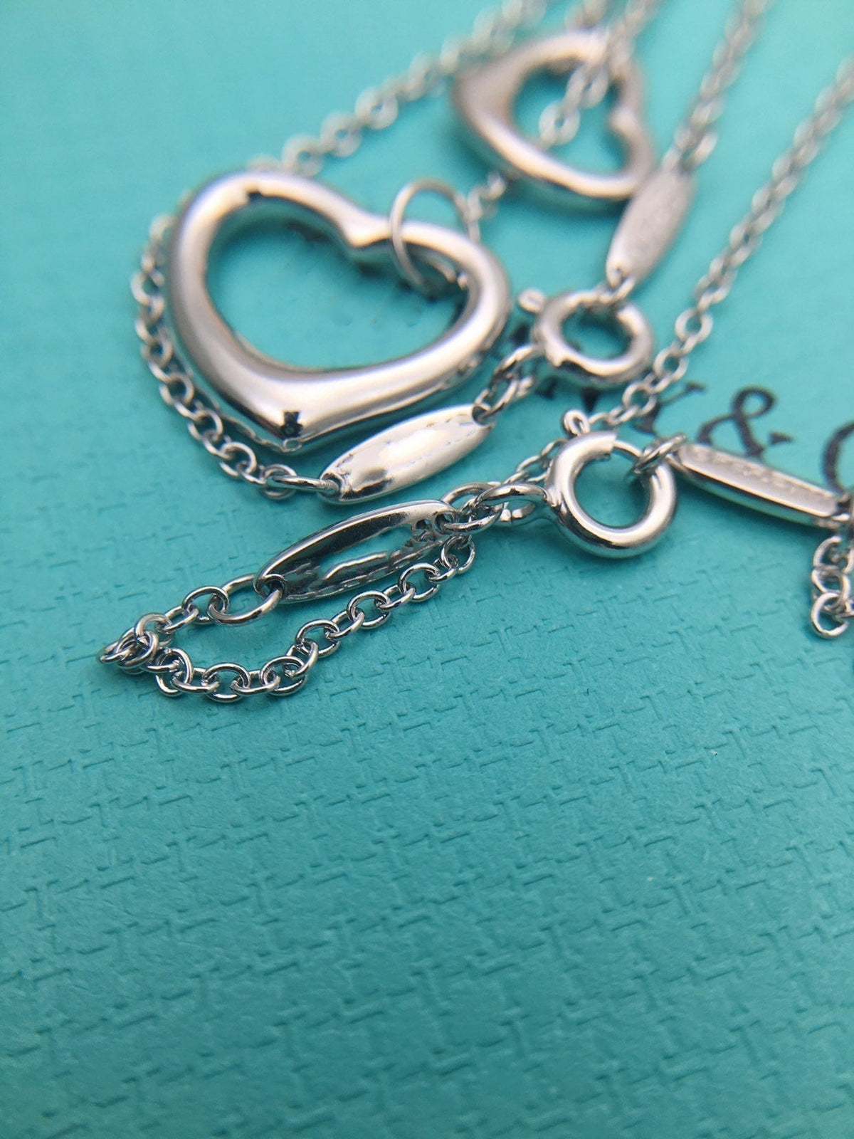[Spark Jewels]OPEN HEART SILVER NECKLACE