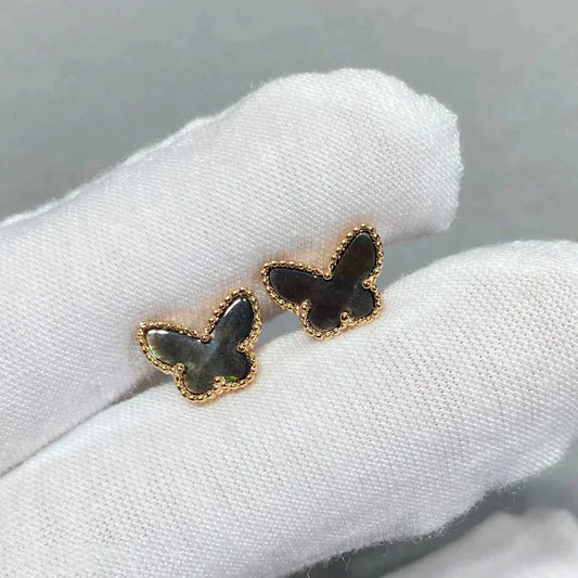 [⭐Aura]BUTTERFLY DARK MOP  EARRINGS