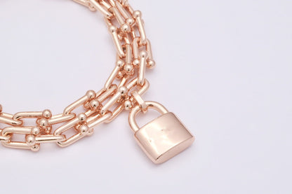 [Spark Jewels]HARDWEAR WRAP PINK GOLD BRACELET