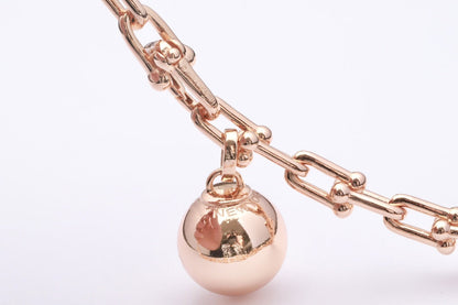 [Spark Jewels]HARDWEAR WRAP PINK GOLD BRACELET