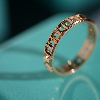 [Spark Jewels]T TRUE 3.5MM PINK GOLD RING