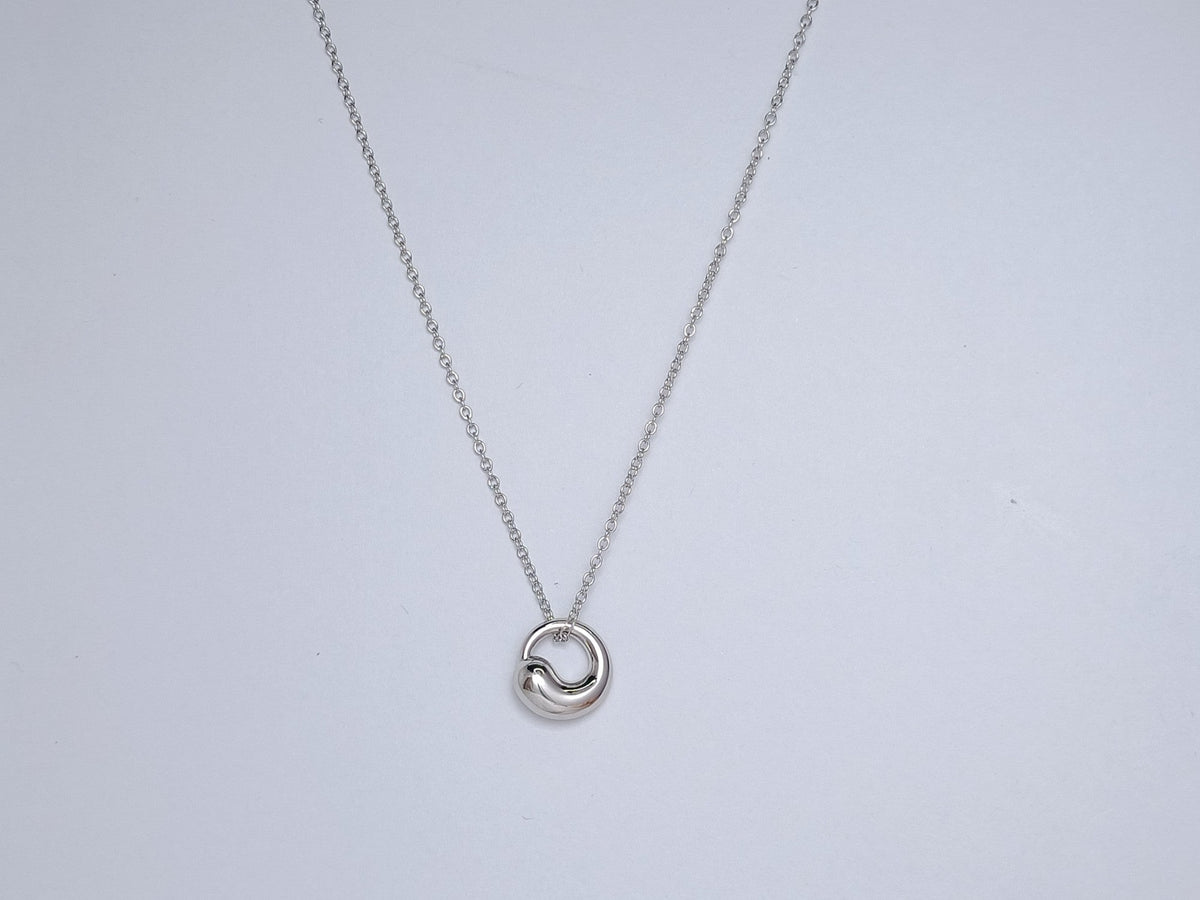 [Spark Jewels]SNAIL PEDANT SILVER NECKLACE