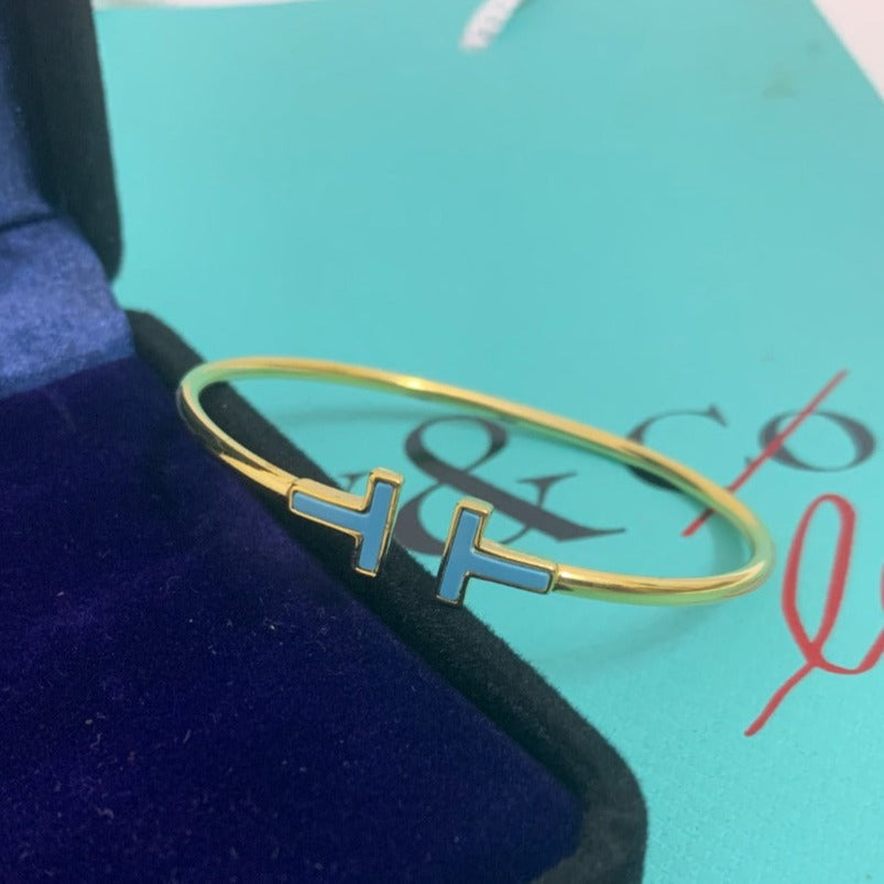 [Spark Jewels]T BRACELET 1.8MM TURQUOISE