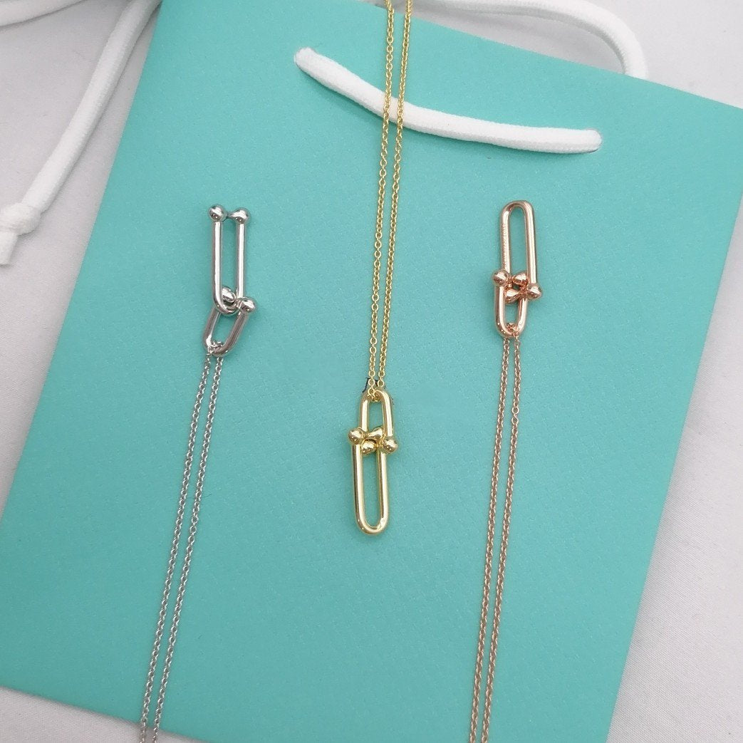 [Spark Jewels]HARDWEAR GOLD DROP PEDANT NECKLACE