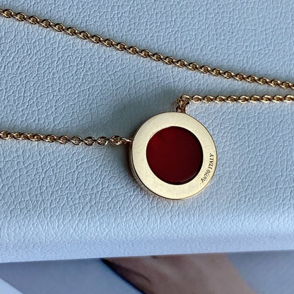 [Spark Jewels]T DIAMOND CIRCLE PEDANT NECKLACE