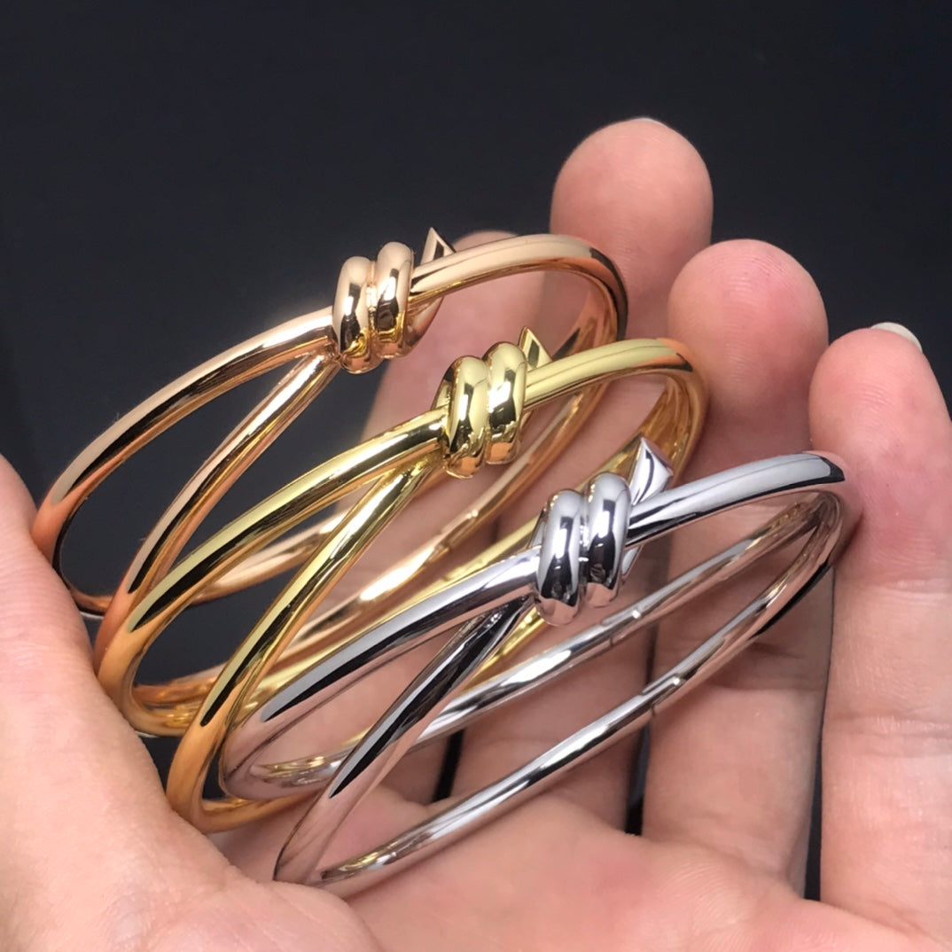 [Spark Jewels]KNOT DOUBLE ROWS BRACELET