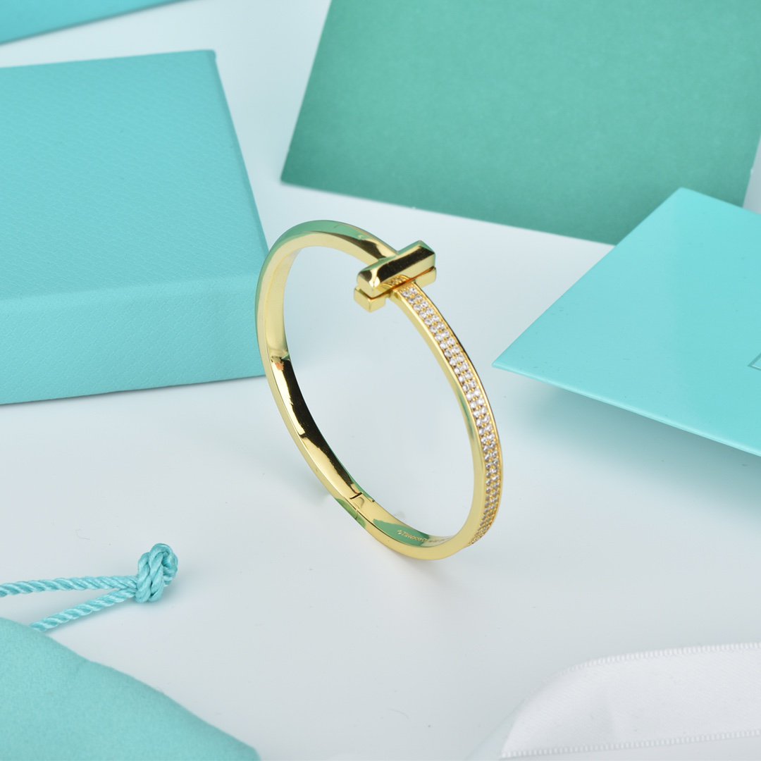 [Spark Jewels]WIDE DIAMONDS HINGED BANGLE
