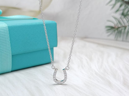 [Spark Jewels]U PEDANT DIAMOND NECKLACE