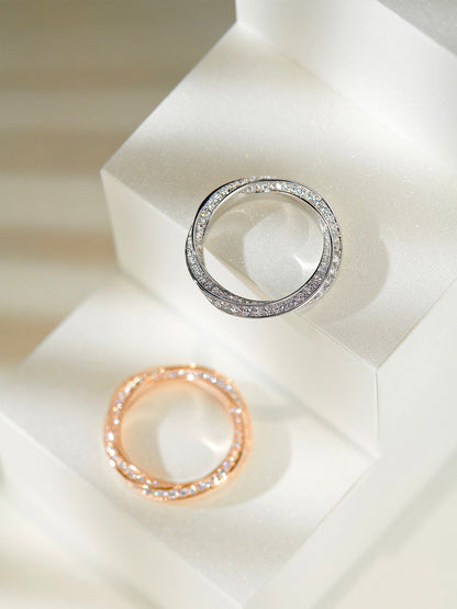 [Spark Jewels]SPIRAL DIAMOND RING