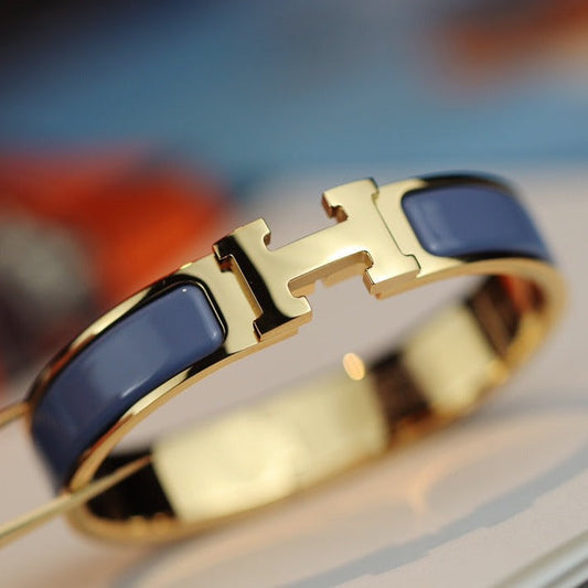 [⭐Aura]H BRACELET 12MM BLUE GRAY
