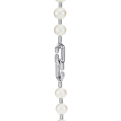 [Spark Jewels]HARDWEAR PEARL WRAP NECKLACE