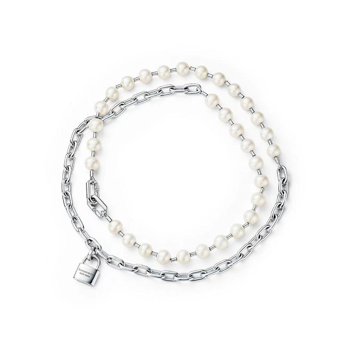 [Spark Jewels]HARDWEAR PEARL WRAP NECKLACE