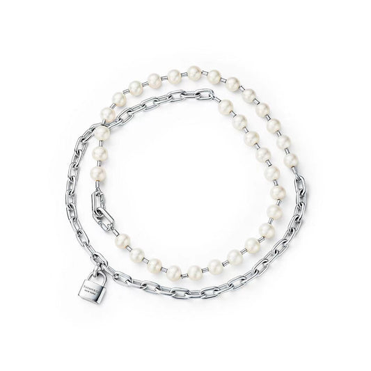 [Spark Jewels]HARDWEAR PEARL WRAP NECKLACE