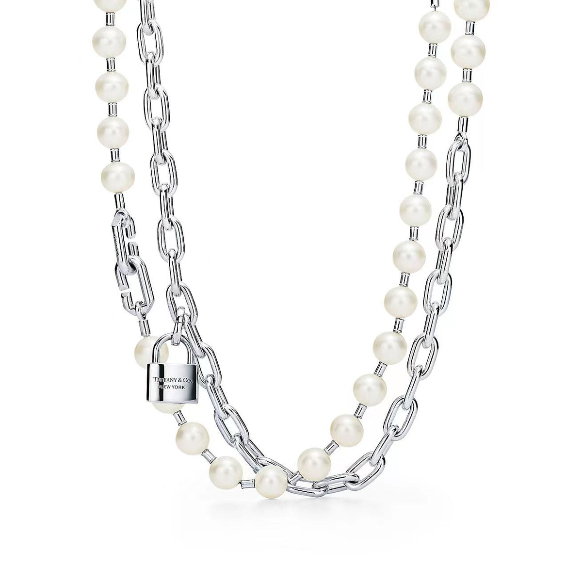 [Spark Jewels]HARDWEAR PEARL WRAP NECKLACE