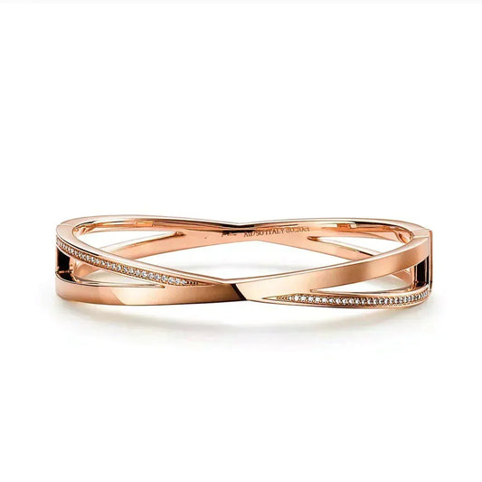 [Spark Jewels]NARROW HINGED BANGLEIN WITH DIAMONDS SMALL