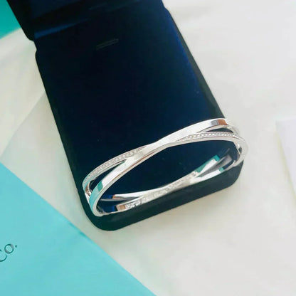 [Spark Jewels]NARROW HINGED BANGLEIN WITH DIAMONDS SMALL