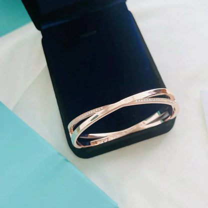 [Spark Jewels]NARROW HINGED BANGLEIN WITH DIAMONDS SMALL