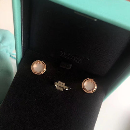 [Spark Jewels]PEARL CIRCLE EARRINGS MOTHER