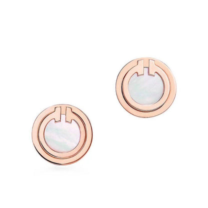 [Spark Jewels]PEARL CIRCLE EARRINGS MOTHER