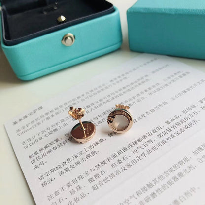 [Spark Jewels]PEARL CIRCLE EARRINGS MOTHER