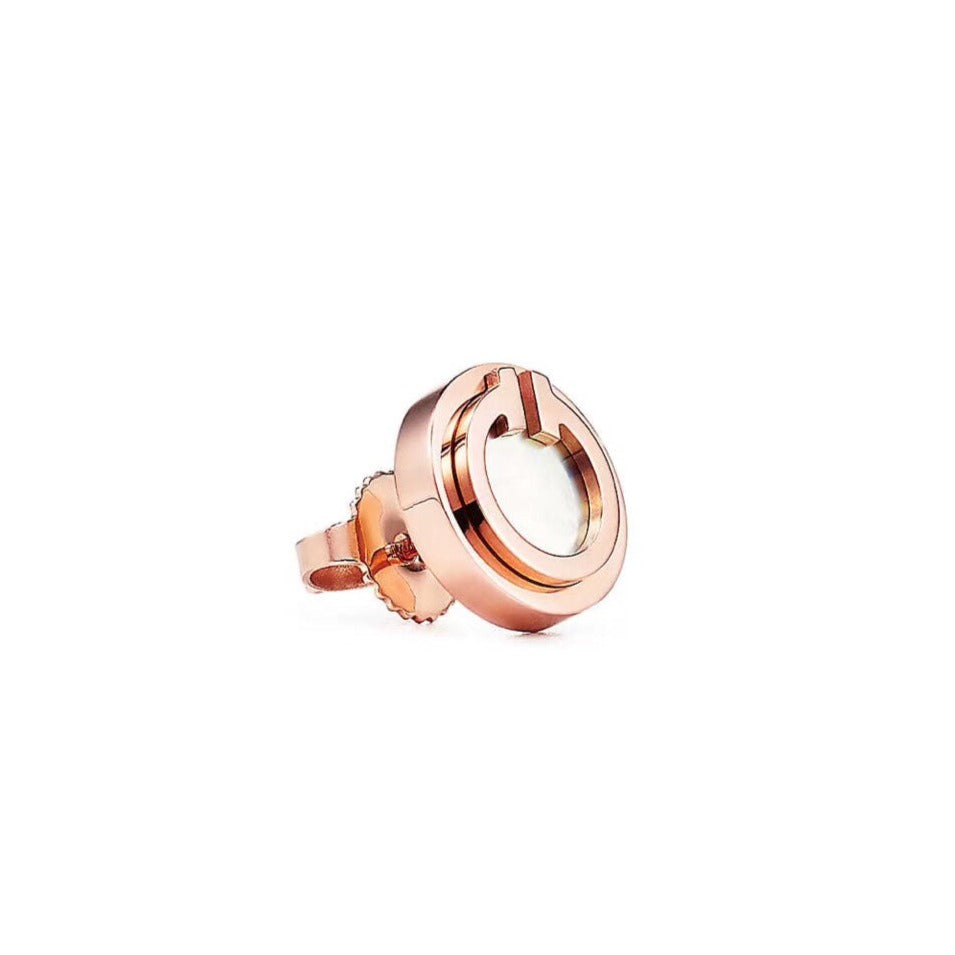 [Spark Jewels]PEARL CIRCLE EARRINGS MOTHER