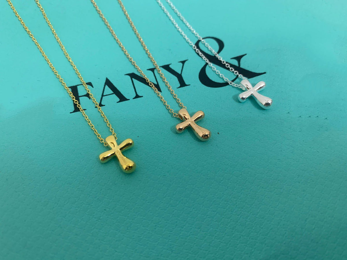[Spark Jewels]CROSS PENDANT MINI BARE CROSS NECKLACE