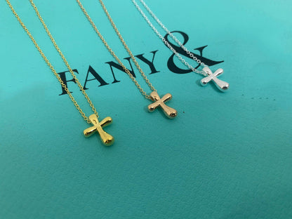 [Spark Jewels]CROSS PENDANT MINI BARE CROSS NECKLACE