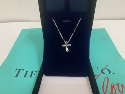 [Spark Jewels]CROSS PENDANT MINI BARE CROSS NECKLACE