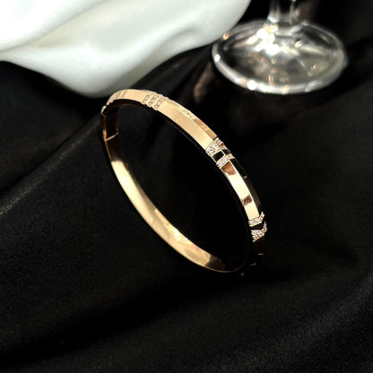 [Spark Jewels]ATLAS BRACELET 6MM DIAMOND PINK GOLD