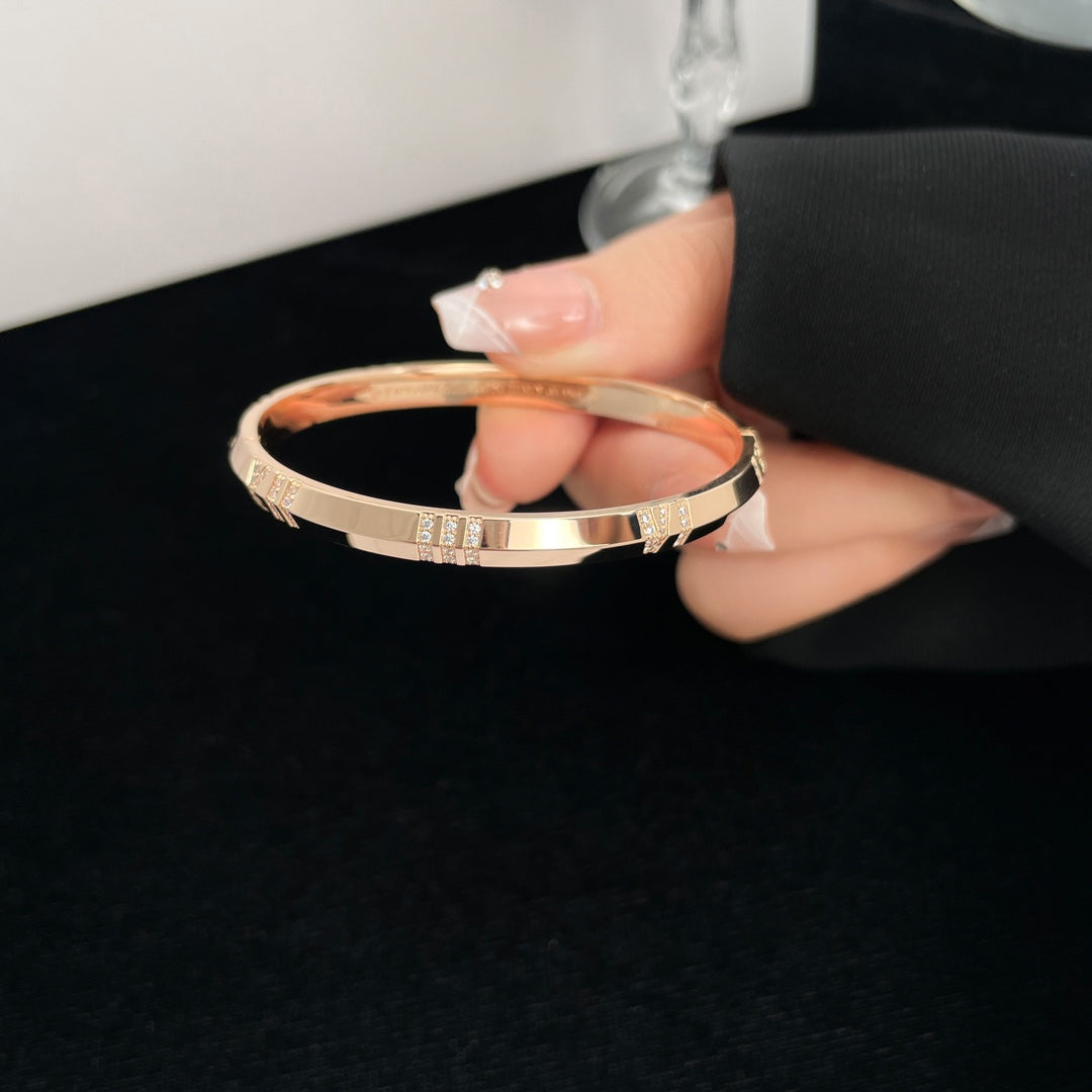 [Spark Jewels]ATLAS BRACELET 6MM DIAMOND PINK GOLD