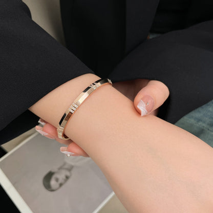 [Spark Jewels]ATLAS BRACELET 6MM DIAMOND PINK GOLD