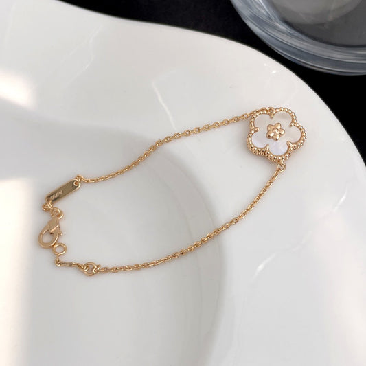 [⭐Aura]LUCKY SPRING ROSE GOLD MOP BRACELET