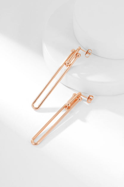 [Spark Jewels]HARDWEAR LONG DROP EARRINGS