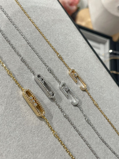 [⭐Aura]BABY MOVE DIAMOND BRACELET