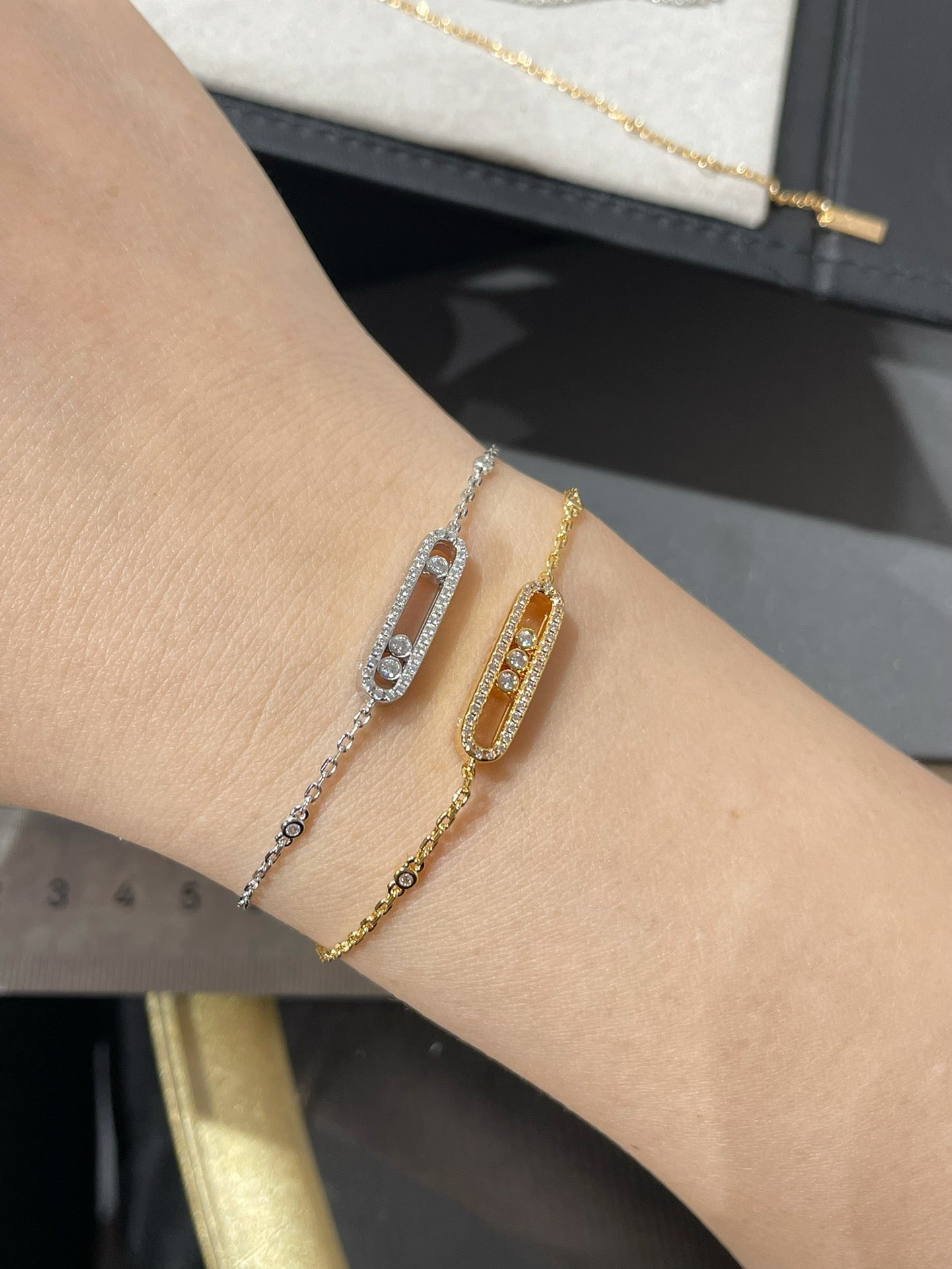 [⭐Aura]BABY MOVE DIAMOND BRACELET