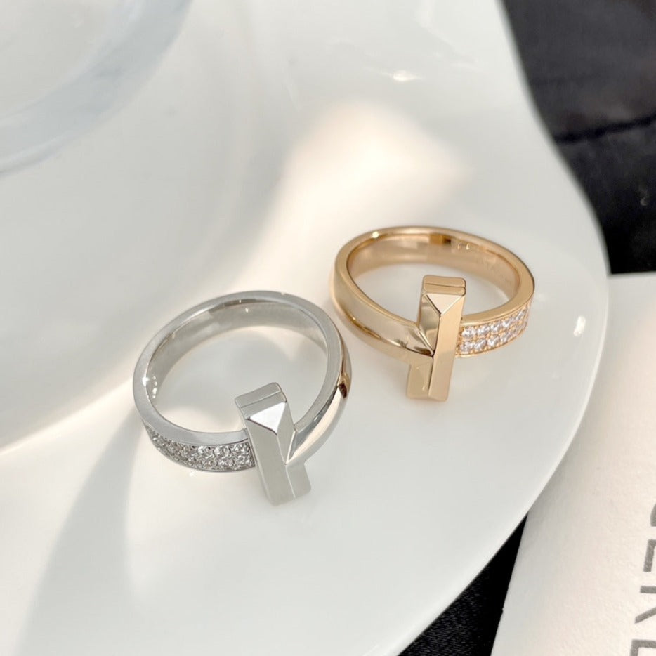 [Spark Jewels]T WIDE DIAMOND RING