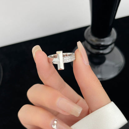 [Spark Jewels]T WIDE DIAMOND RING