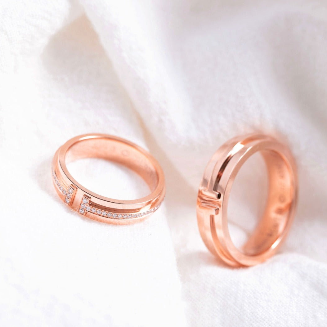 [Spark Jewels]T PINK GOLD RING