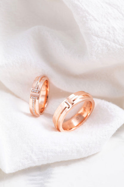 [Spark Jewels]T PINK GOLD RING