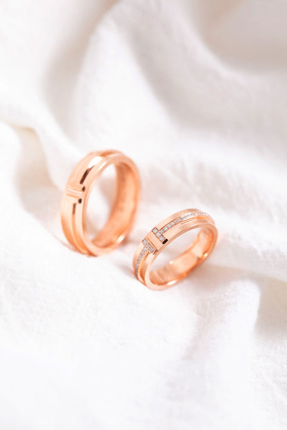 [Spark Jewels]T PINK GOLD RING