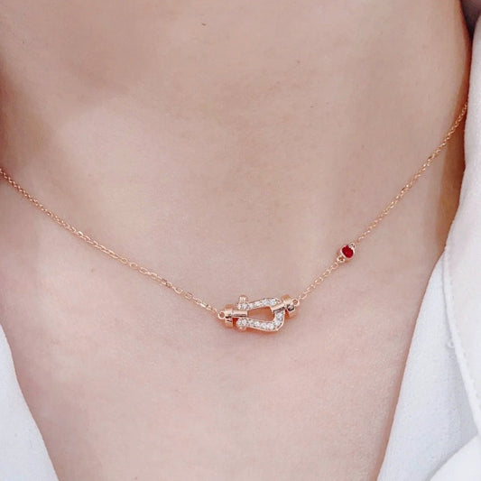 [⭐Aura]FORCE 10 DIAMOND PINK GOLD NECKLACE