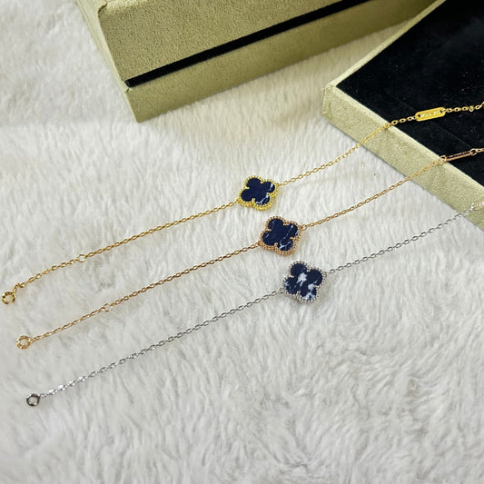 [⭐Aura]CLOVER 1 MOTIF PIETERSITE BRACELET