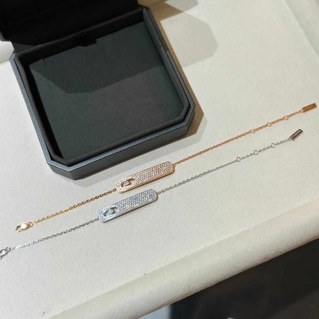 [⭐Aura]MOVE CLASSIQUE DIAMOND PAVED BRACELET